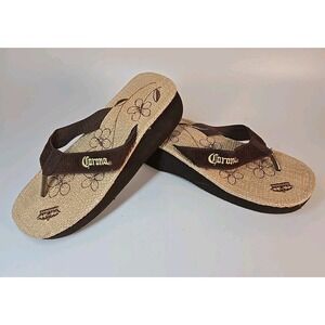 Corona Platform Sandals Flip Flop Beer Beach Size Medium Womens 7/8